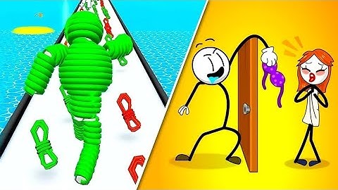 Max levels Thief Puzzle 3D Vs Rope Man Run 3D ✅❎✅New Max Update Gameplay level 18