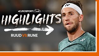 Ruud Battles Past Rune To Reach First French Open Semi-Final | 2022 Roland Garros | Eurosport Tennis