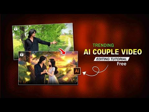 AI Cartoon Couple Reels Editing | Instagram Trending Reel Editing | Viral Reel editing Tutorial