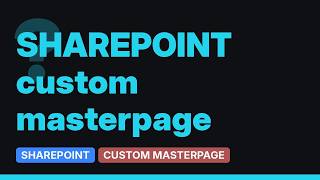 Sharepoint: Build custom Master Page for Office 365 site (2 Solutions!!)