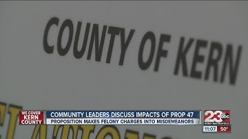 Community Leaders Discuss Impacts of Prop 47