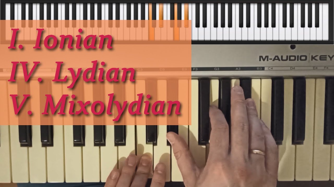 Лидийский лад от ля