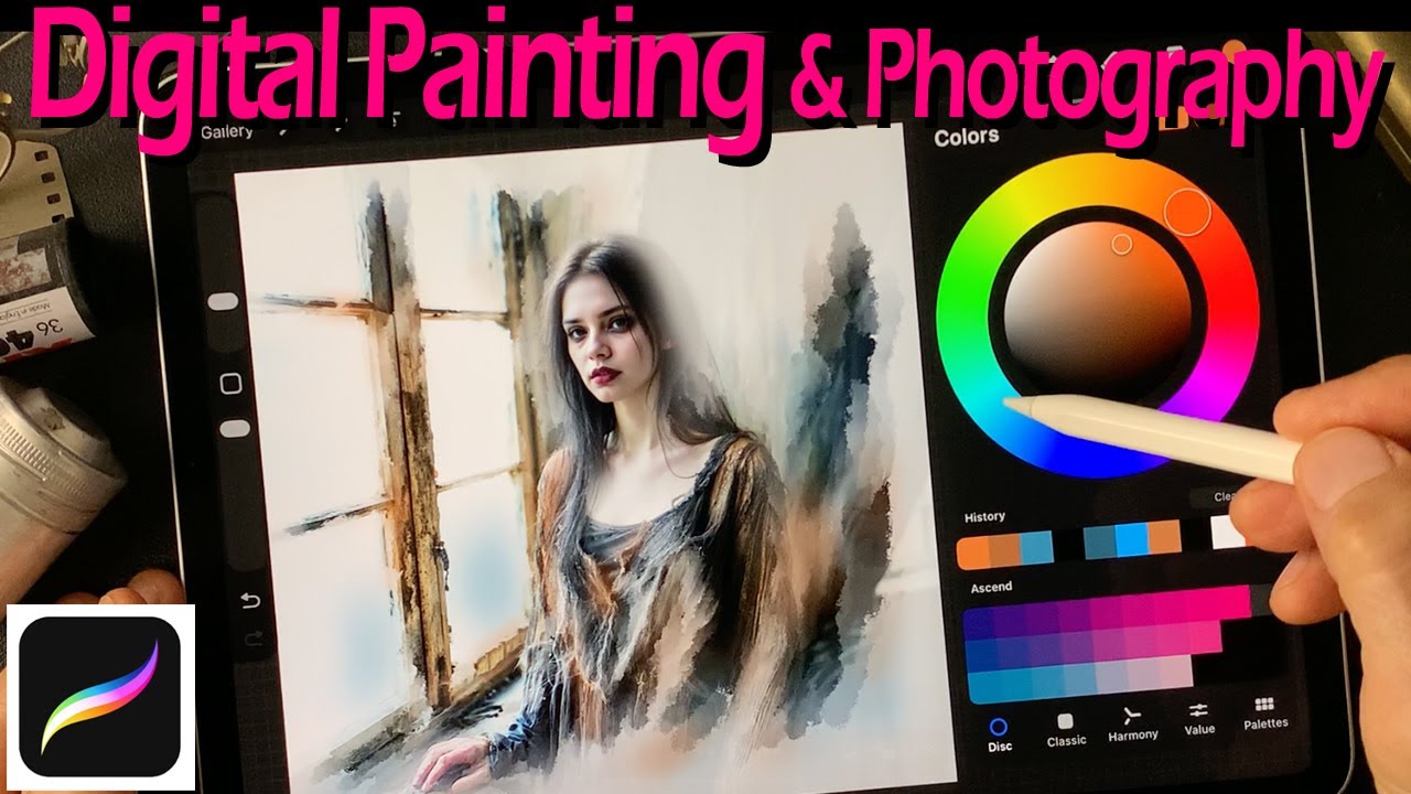 Digital Painting with usage of blend mode. Like an illustration type digital painting.