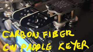 Carbon fiber CW Paddle Key with USB-C for CW apps.