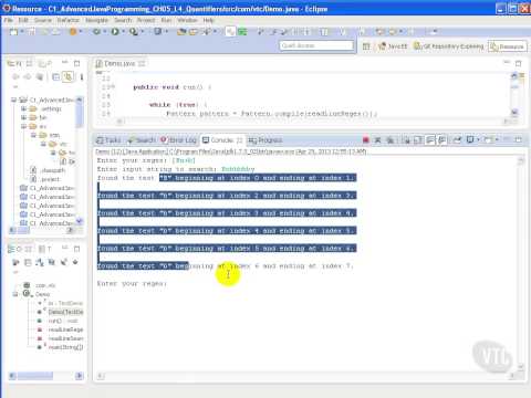 VTC Player   Advanced Java Programming Java SE 7, Quantifiers