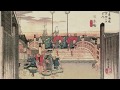 Musique japonaise gurisseuse gagaku ancienne musique japonaise de cour ukiyoe  hiroshige