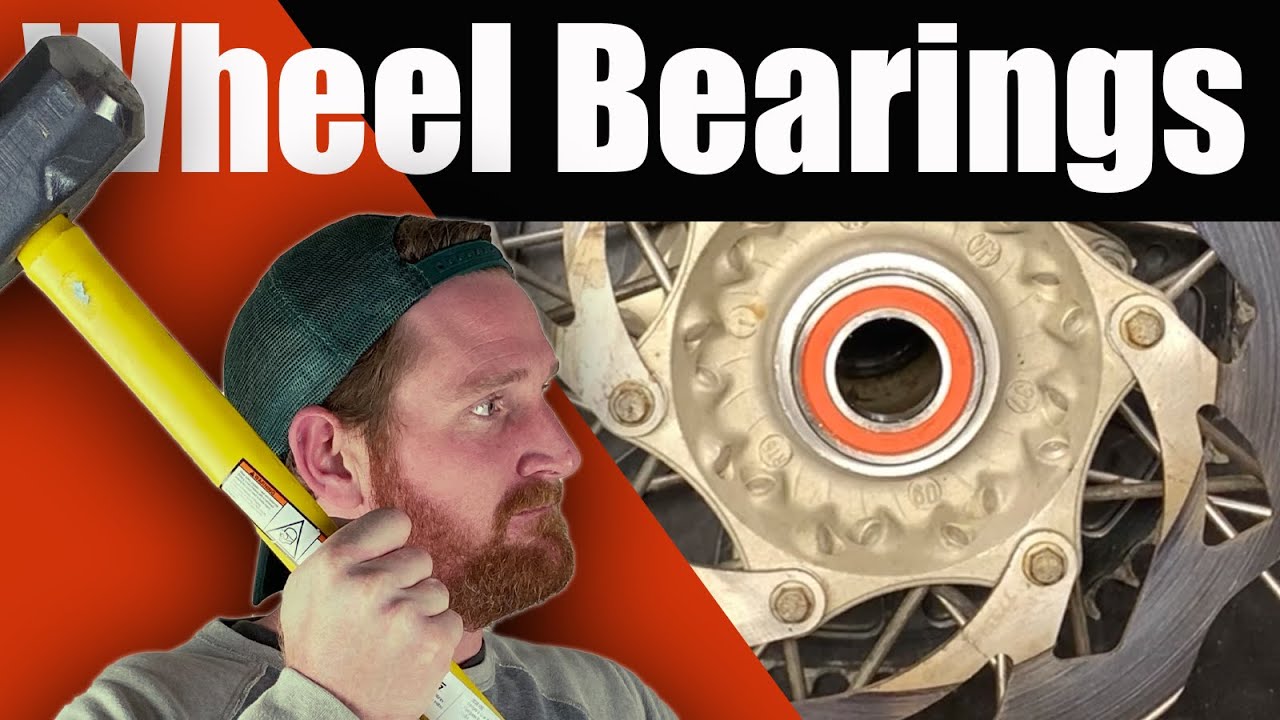How To Change Motorcycle/Dirt Bike 🏍 Wheel Bearings ⚙️🛠 and Dust Seals