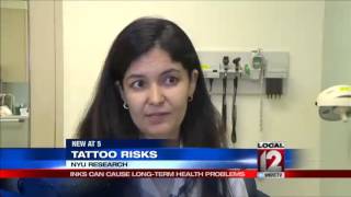 Tattoo inks can cause long term health problems