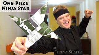 HOW TO: Simple One-Piece Origami Ninja Star 💥 Pure origami