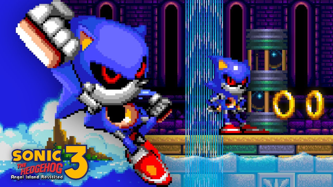 Neo Metal Sonic over Mecha Sonic [Sonic 3 A.I.R.] [Mods]