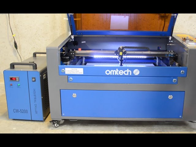 Running tumblers on the co2 laser - omtech gantry laser engraver. 