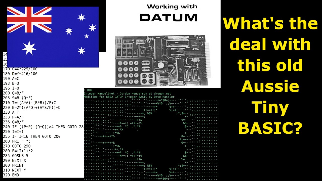 A forgotten tiny BASIC from 1980s Australia - YouTube