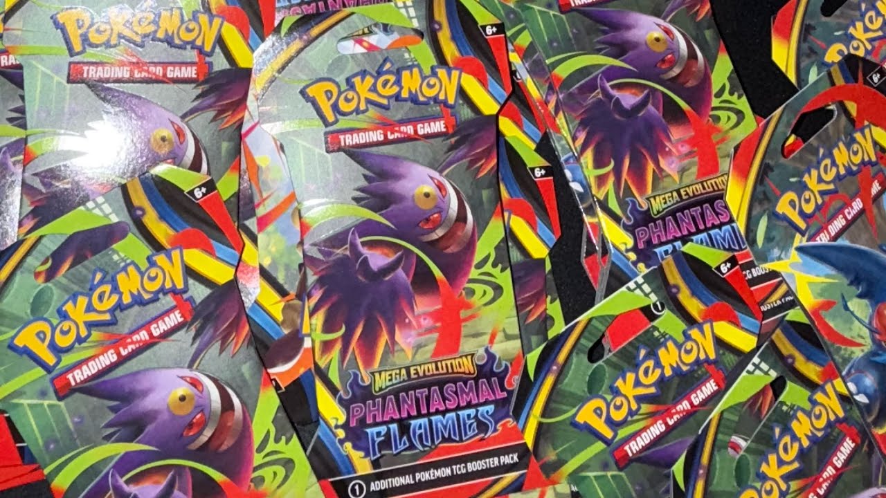 Opening 25 Pokémon Phantasmal Flames sleeved booster packs 