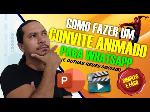 COMO FAZER UM CONVITE ANIMADO PARA WHATSAPP - SIMPLES E FÁCIL