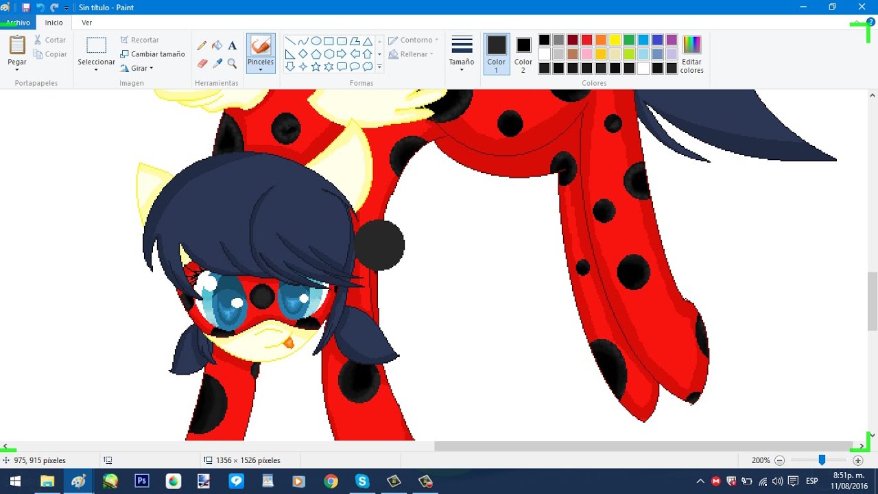MLP Speedpaint  Ponified Miraculous Ladybug and Chat Noir 