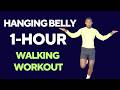 1-HOUR Indoor Walking Workout to MELT HANGING BELLY FAT FAST🔥500 Calories🔥