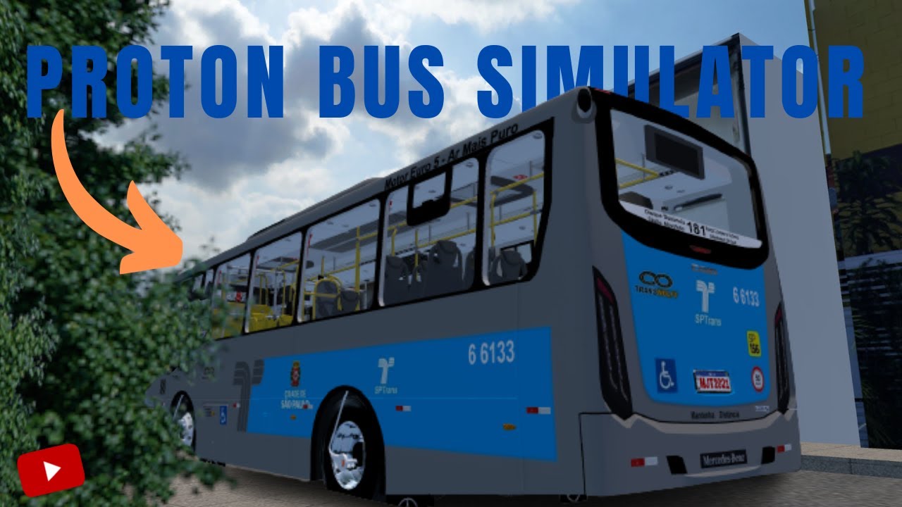 🔵 {Proton Bus Simulator} LEVANDO O ÔNIBUS DA GARAGEM PARA O TERMINAL🔵 ...