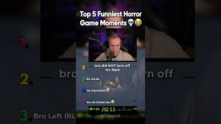 Top 5 Funniest Horror Game Moments! 😂 #shorts   #funny   #horrorgame