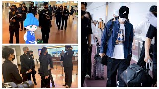 Rút kinh nghiệm ở LA, CHANEL cử đội quân áo đen hùng hậu đi đón Vương Nhất Bác tại sân bay Nhật Bản