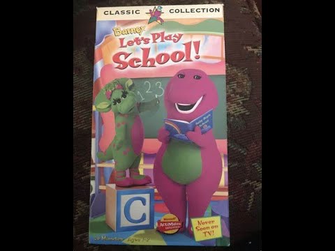 Barney: Let's Play School! 1999 VHS - YouTube