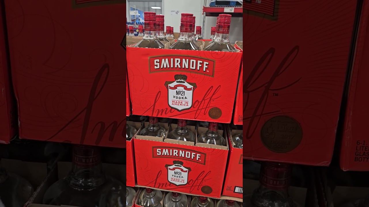 Цена в США Водка Smirnoff 1.75