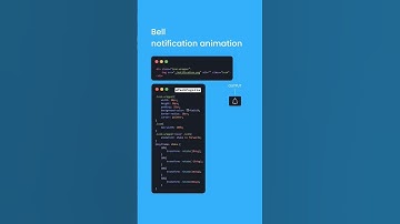 Bell Notification Animation in CSS #coding #frontenddevelopment #css #csshovereffect #html