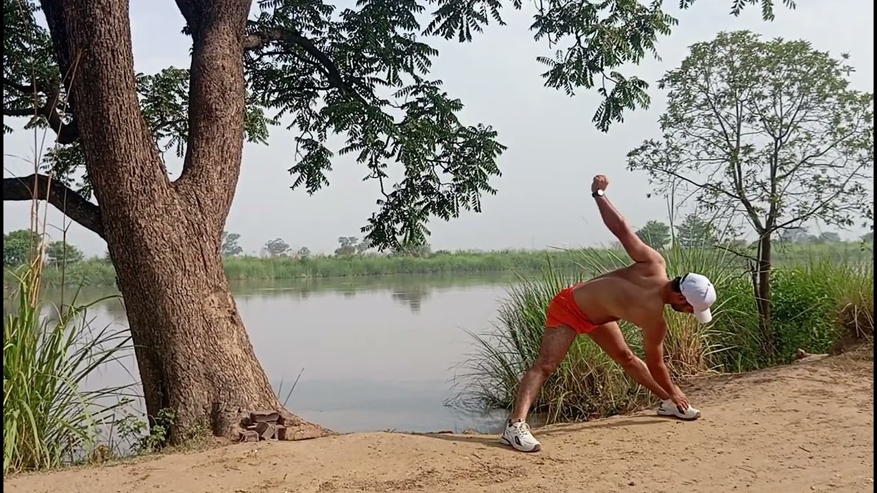 Morning walk exercise and swimming in June (47) temperature