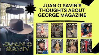 Juan O Savin shares his thoughts of George Magazine 💙💎 #georgemagazine #jfkjr #juanosavin
