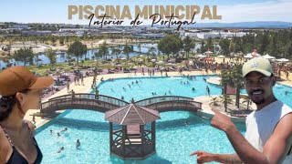 Verão no interior de Portugal: piscina praia de Castelo Branco