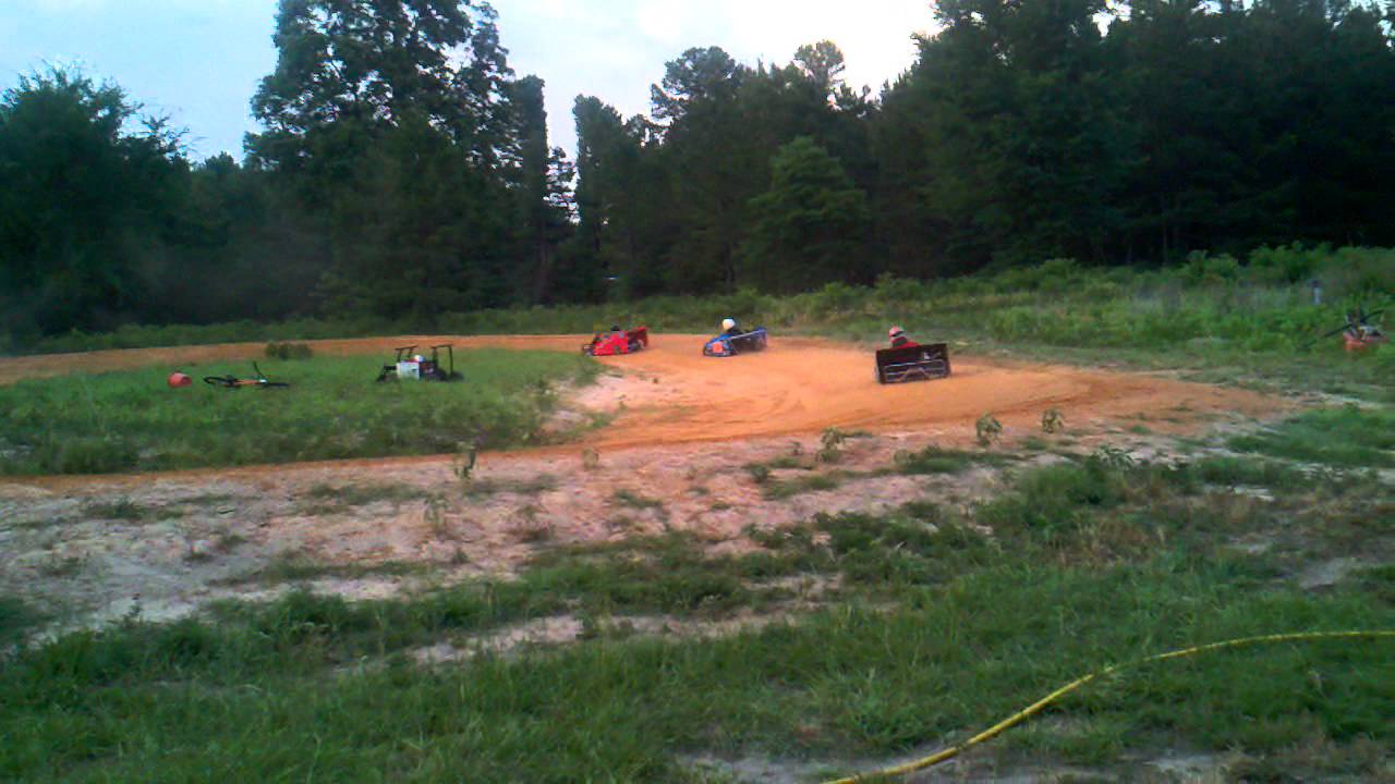 backyard go kart racing YouTube