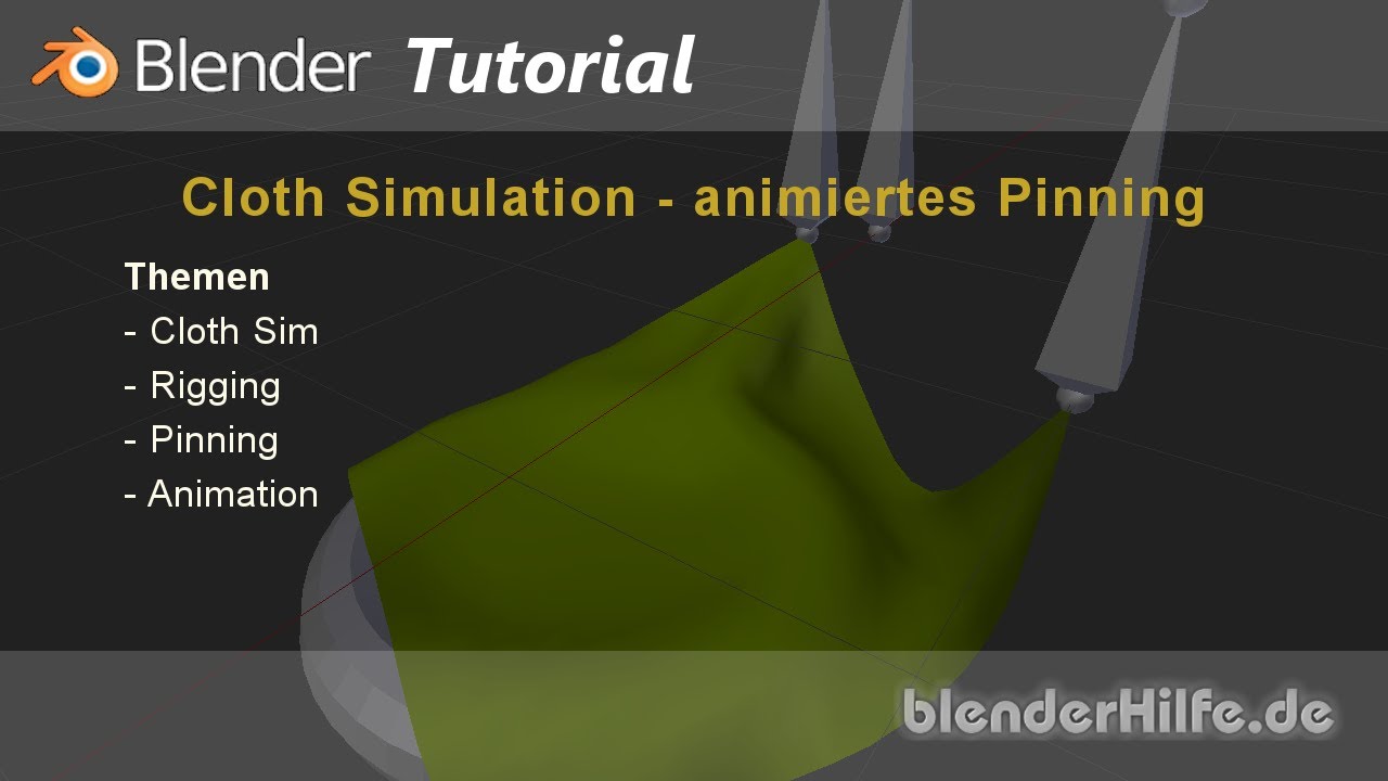 Blender 3D Tutorial - Cloth Simulation animieren (deutsch) - YouTube