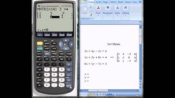The Matrix rrefTi-83