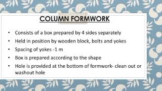 RCC# Draughtsman civil ITI# SEMESTER 3# formwork or shuttering