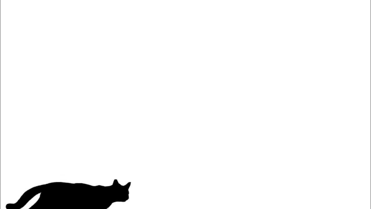 ６秒アニメ 歩く猫の影絵 Youtube