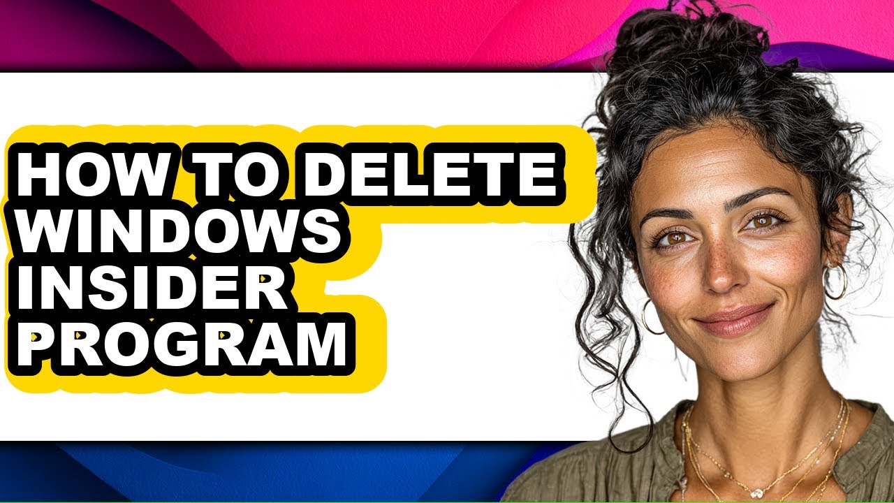 How to Delete Windows Insider Program (easy Method)