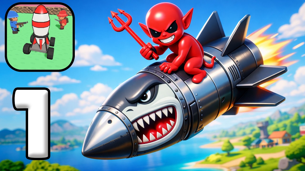 Nuke Battle Gameplay 💥 Destroy Enemy Base & Epic War Strategy Walkthrough Part 1 (iOS & Android)