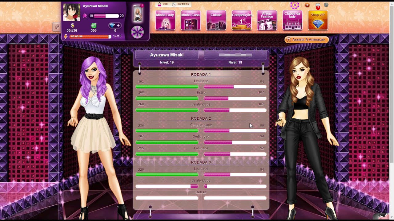 Garota Popular Fashion Arena - Lady Popular é um jogo online para