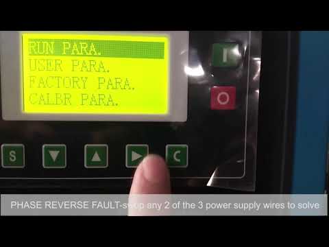 How to figure out fail to stop when new rotary screw startup