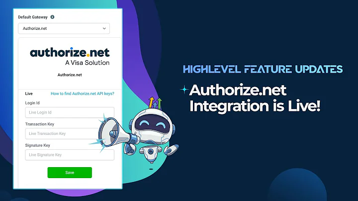 Authorize net Integration is Live!