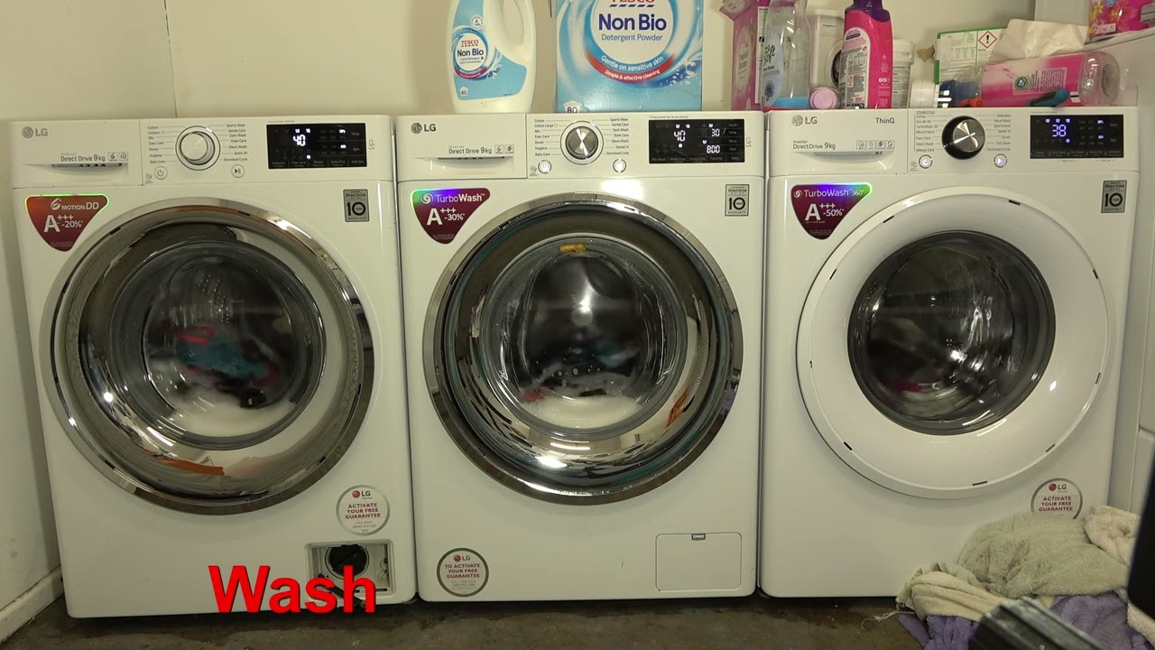 Wash Race FAIL - LG DD vs. LG Turbowash vs. LG Turbowash 360 / sports cycle