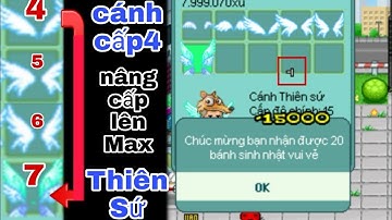 [X5 SN lần9] Nâng Cánh Thiên Sứ (Cấp 4 Lên Max - Hơn 1m Xu) Avatar 2D Teamobi