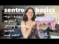 Sentro knitting machine basics  how to knit panels waste yarn explained and more