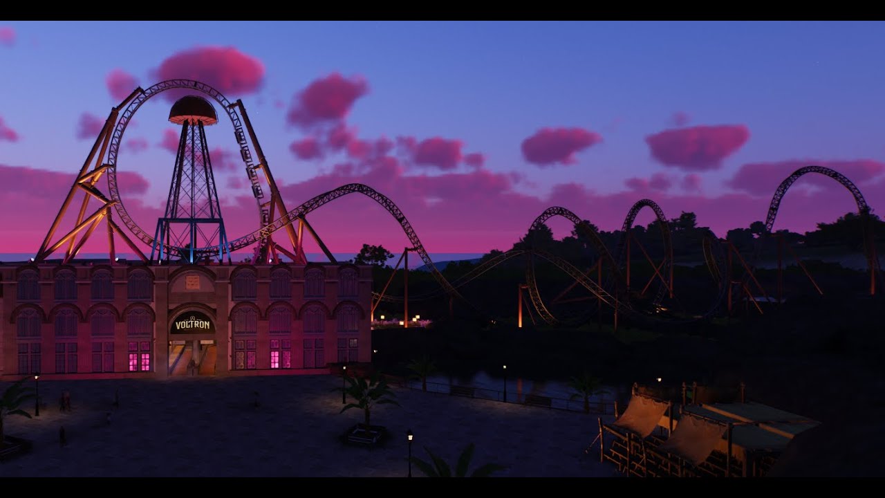 POV Voltron nevera powered by rimac at the last row. Planet coaster2