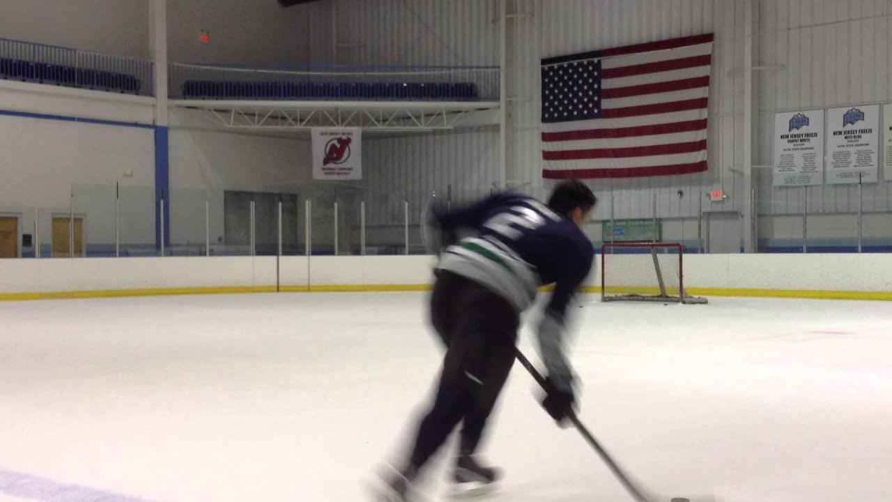 Blue Line Bar Down Slap Shot Brent Dolan with Bauer Nexus - YouTube