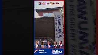 Dr Mahamudu Bawumia’s podium arrives at NPP HQ ahead of presidential candidate declaration