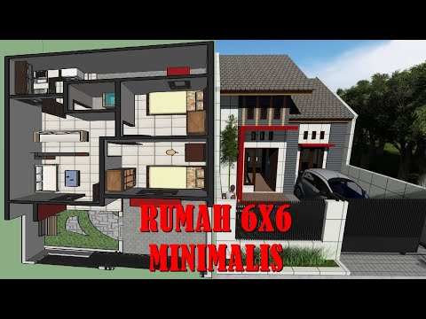 desain rumah 6x6 minimalis YouTube