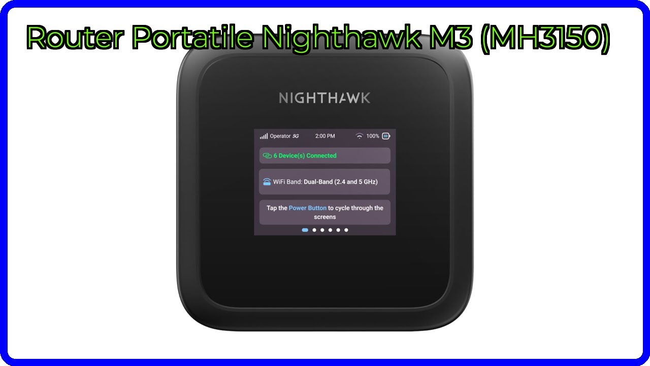 RECENSIONE (2025) : Router Portatile Nighthawk M3 (MH3150). DETTAGLI ESSENZIALI