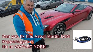 Copart Aston Martin DBS v12 SUPPERLEGGERA!