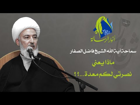 سماحة آية الله الشيخ فاضل الصفار ماذا يعني نصرتي لكم معدة