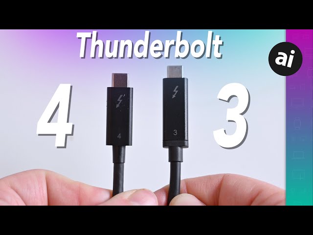 Thunderbolt 3 VS Thunderbolt 4: What's Different? class=